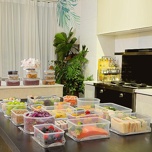 60 Piece Large Food Storage Containers Set (30 pack)