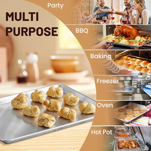 6 Pack 26" x 18" Full Size Baking Sheet Pan (6PACK Full Size 26"×18")