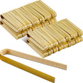 90 Pieces Mini Bamboo Tong for Charcuterie Appetizer Bulk (6 Inch)