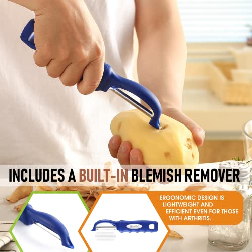 Swivel Potato Peeler for Kitchen w (Sapphire)