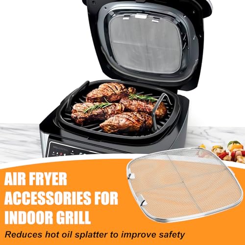 Stainless Steel Splatter Shield for Ninja Foodi AG301 (1 Pack)