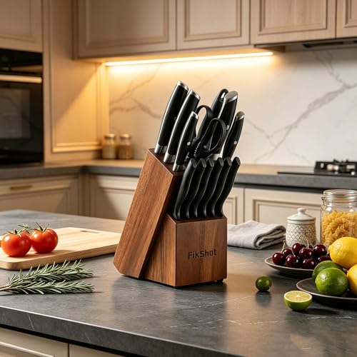 Knife Set German Stainless Steel (Black)