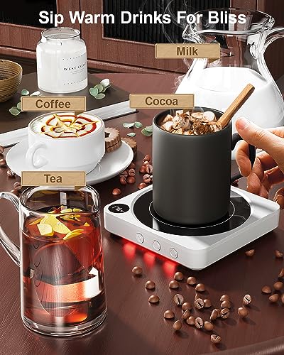 Coffee Mug Warmer for Desk (White)
