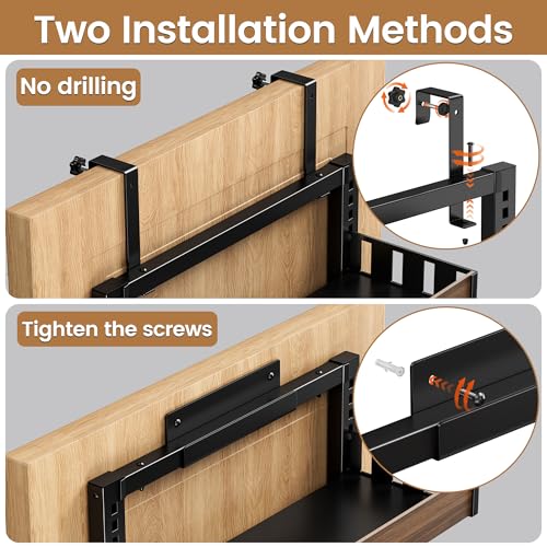 8 Tier Over The Door Pantry Organizer (8 Tiers / Black)