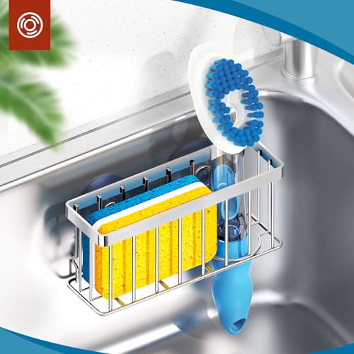 Sponge Holder for Kitchen Sink (Silver)
