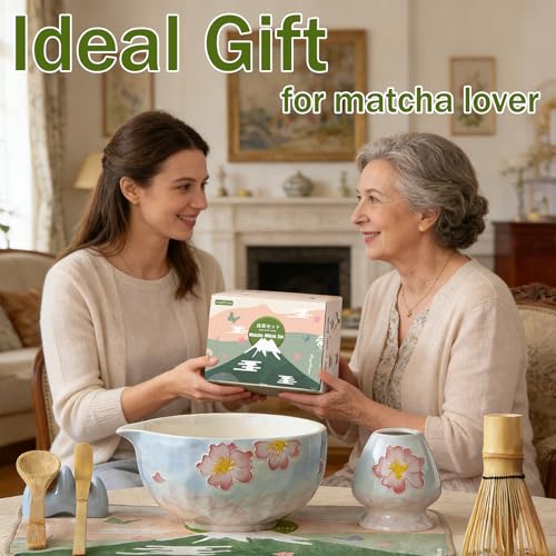 Matcha Whisk set (Cherry Pink)