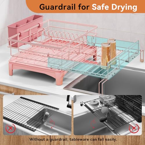 Dish Drying Rack (Pink)