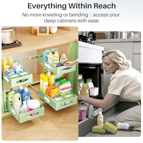 Under Sink Organizer (Green / 1 Pack)