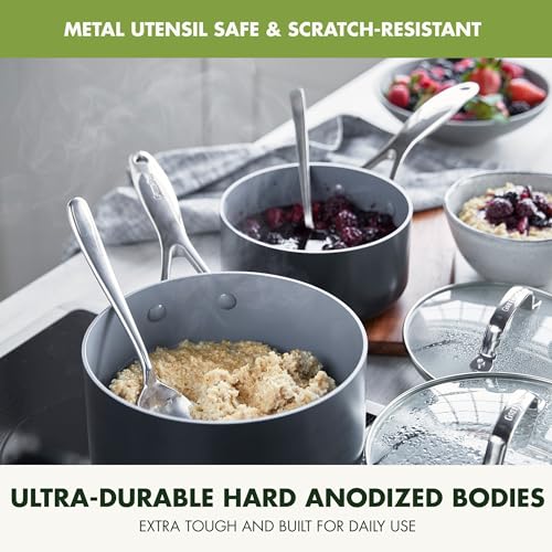 Valencia Pro 22 Piece Cookware Set Ceramic Nonstick Pots & Pans (22 Piece Cookware Set / Gray)