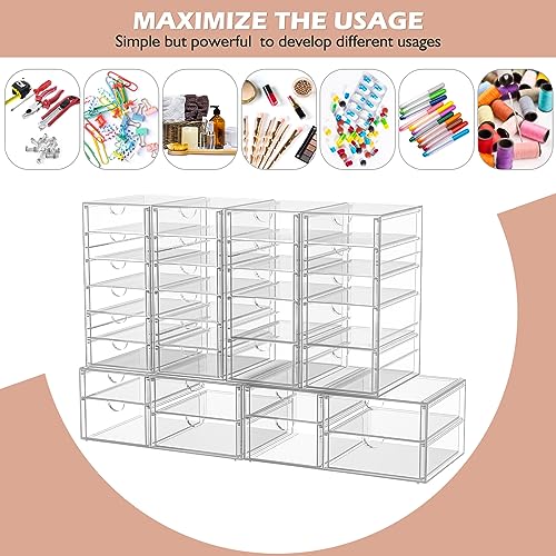 Acrylic 7 Drawer Makeup & Storage Organizer for Bath (7 Drawers)
