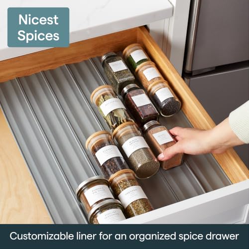 SpiceLiner Spice Rack Drawer Organizer (Gray / 10ft Roll)