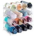 Stackable Water Bottle Organizer for Cabinet (4 Tier-16 Bottle)