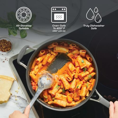 A1 Series Nonstick Induction Sauté Pan with Lid