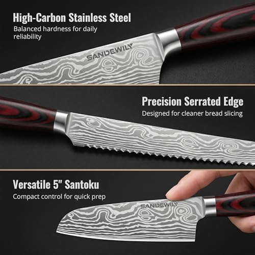 Japanese Knife Set (5PCS Silver)
