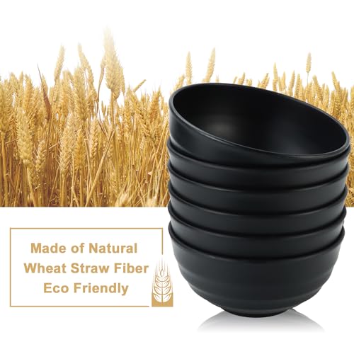 60oz Wheat Straw Bowls (Black / 60 Oz)