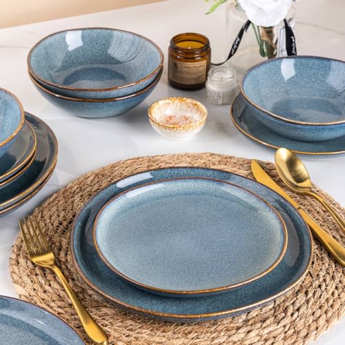 Ceramic Dinnerware Sets for 6 (Sky Blue / Service for 6)