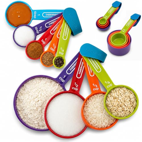 Color 9 Piece Measuring Cups and Spoons Set (Primary)