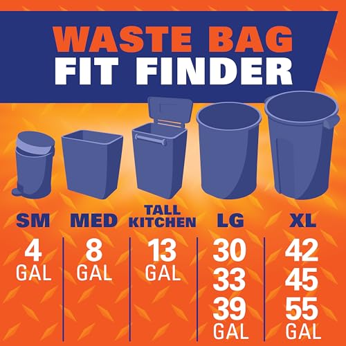 Ultra Strong 13 Gal Kitchen Trash Bags (Unscented / 40 Count (Pack of 1))