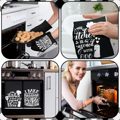 6 Pcs Kitchen Decor Accessories Set Set (Black / Baking)
