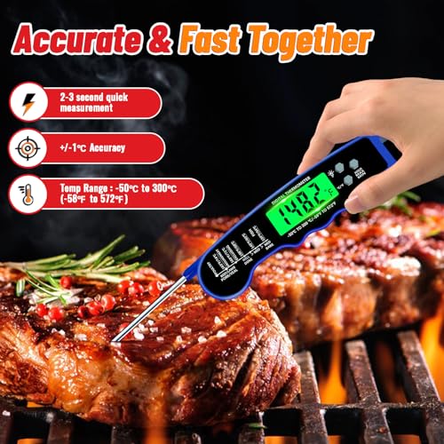 Meat Thermometer Digital (Blue)