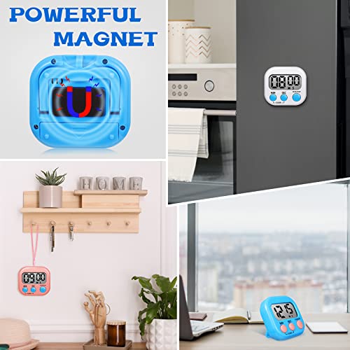 6 Pack Small Digital Kitchen Timers with Lanyard