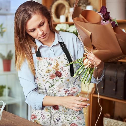 Apron with Pockets (Wildflower Butterfly)