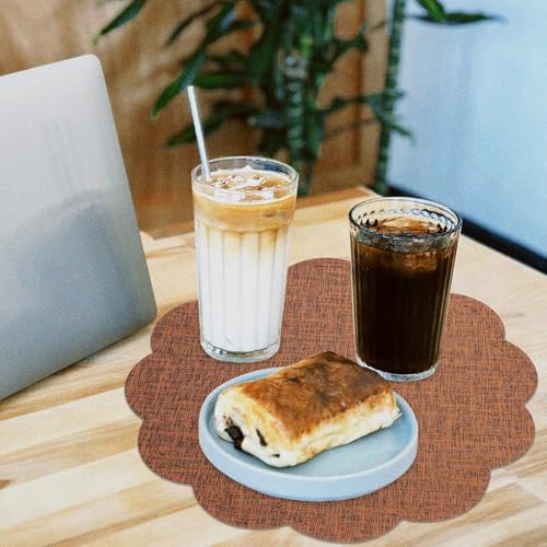 PU Imitation Linen Coffee Mat Reusable Placemat