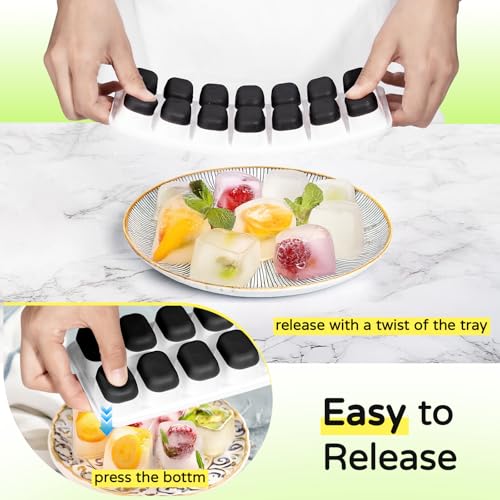 Ice Cube Tray 5 Pack (Black / 5 pcs)