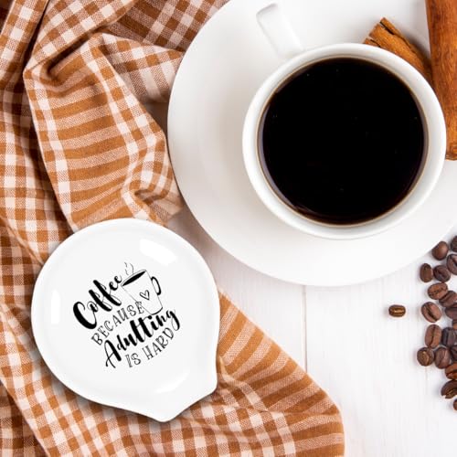 Funny Coffee Spoon Rest (Adulting Is Hard)