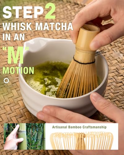 White Matcha Whisk Set (Alpine Purity)
