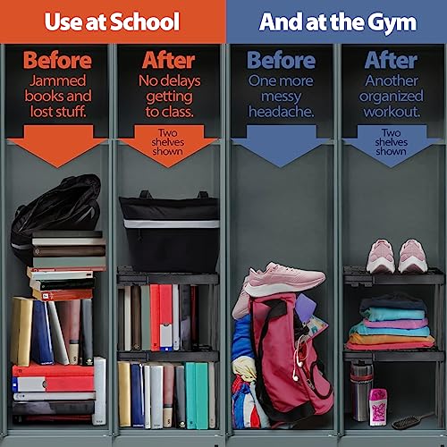 Locker Organizer Shelf (Blue 1 Pack)