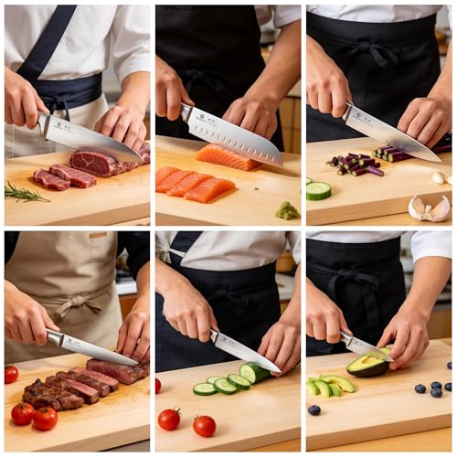 15 Piece Knife Block Set Built (Black)