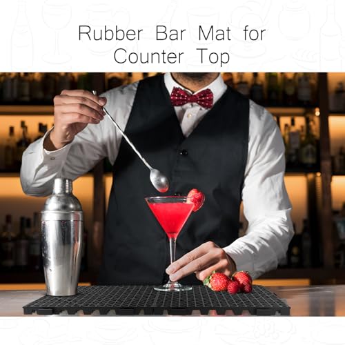 6 Pcs Bar Mat 12 x 12 Inch