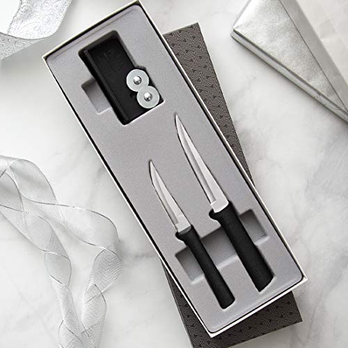 Cutlery Paring Plus Sharpener Set (Black)