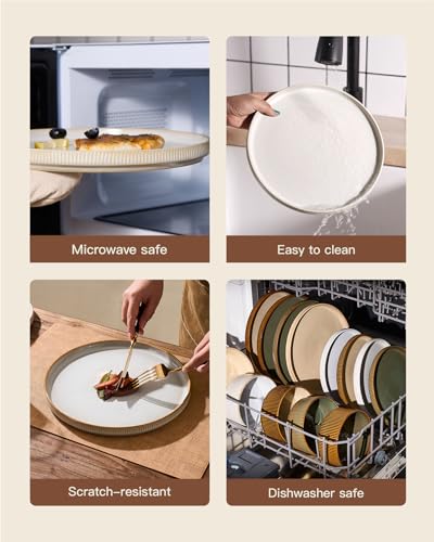 Dinnerware Set for 4 (Cappuccino White)