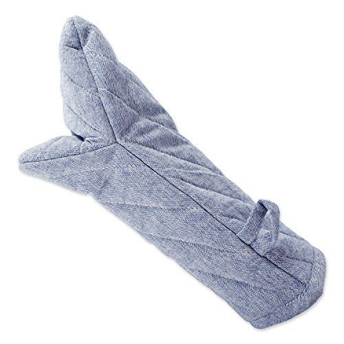 100% Cotton Solid Chambray Kitchen Set (Blue / Oven Mitts)