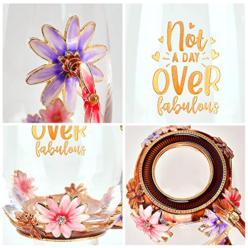 Birthday Gifts for Women Mom Tea Cup Unique Friendship Mothers Gifts for Her from Daughter Son Ideas for Friend Female Sister Coworker (Purple)