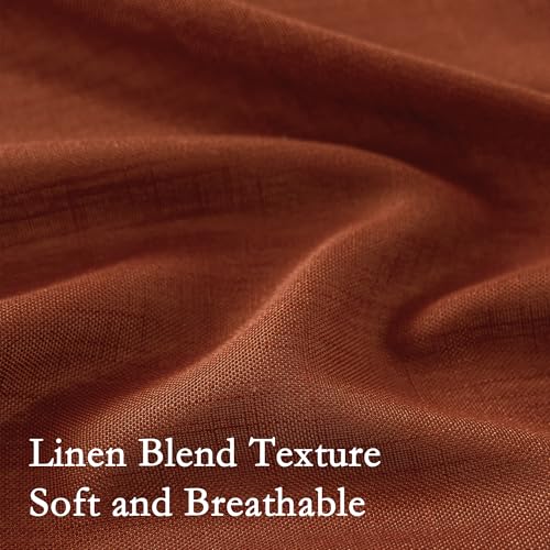 Door Curtains for Closet Doorways (Z-terracotta / 50"W x 72"L (Pack of 2))