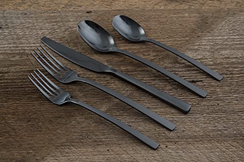 Silversmiths Beacon Flatware Set (Black Sand / 20-Piece Flatware Set)