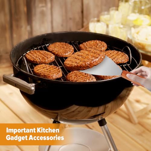 Small Metal Dough Grill Griddle Scraper Spatula for Food (Small)
