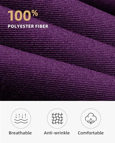 2 Pcs Server Apron with 4 Pocket (Purple)