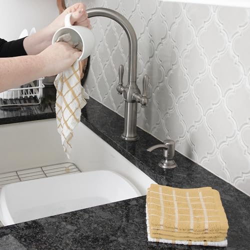 Premium 3 Pack Kitchen Towel & 6 (Straw / 9-Pack Bundle)
