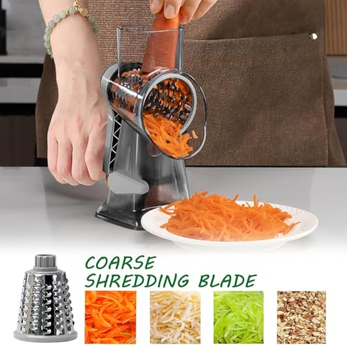 Cheese Grater Rotary Cheese Grater (Gray)