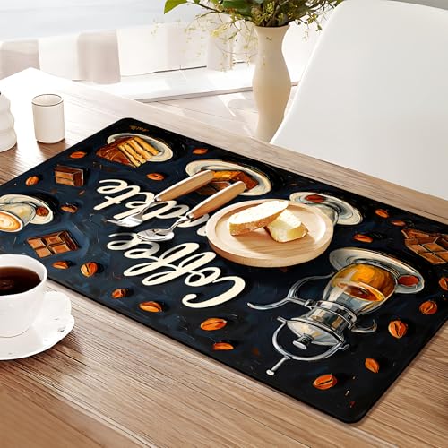 Coffee Mat 17"x32" (Coffee 2 / 1'5" x 2'8" (Rectangular))