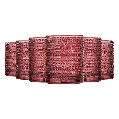Ruby Red Hobnail Drinking Tumbler (Red)