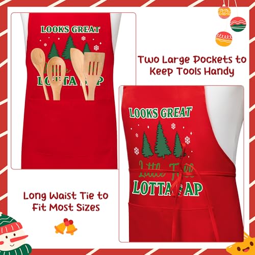 Christmas Matching Aprons for Couples (Christmas Holiday D)