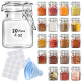 Spice Jars 20 Pack Small 4 oz Glass Jars Spice Jars Herb Jars (Small)
