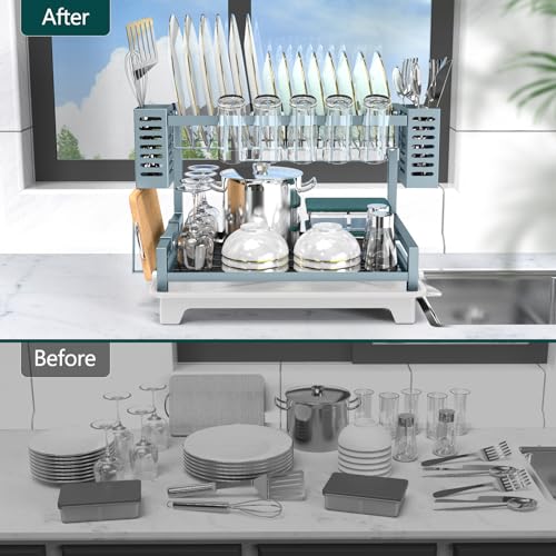 Dish Drying Rack (Blue)