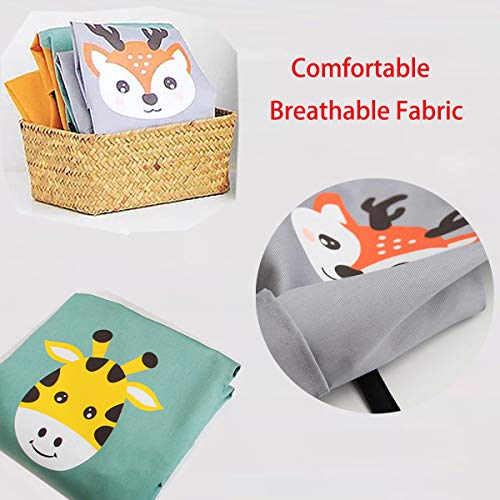 2 Pack Cotton Adjustable Parent and Child Apron with Pockets Great Gift For Adult and Kid Baking (Giraffe)