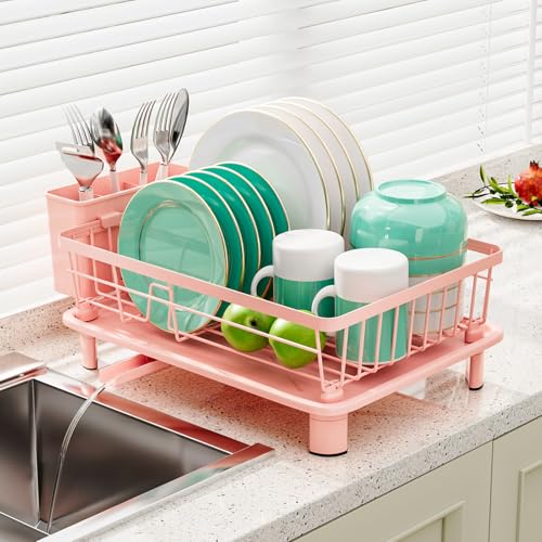 Dish Drying Rack (Pink)